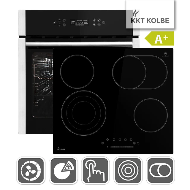 Cuisinière: 60cm Four encastrable EB8313ED + 59cm Plaque Eletrique CH85903RL