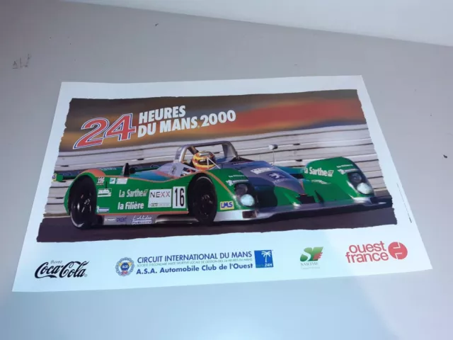 Affiche 24 heures du mans 2000