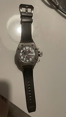 Swiss Legend 10541-GM-014 da uomo Trimix Diver Cronografo Quadrante Grigio Orologio di gomma