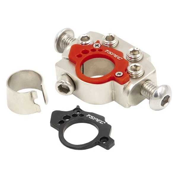 BRASS PLATED 4POSITION Positive/Negative Battery Terminal 2 x 0/1 to