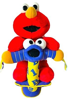 Vtg Fisher Price Jump and Learn Elmo Plush Sing Count Learn Sesame Street 2000
