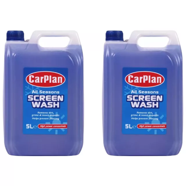 CarPlan All Seasons Winter Concentrated Screen Wash Windscreen Fluid 10 Litres