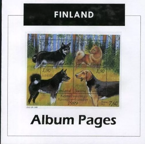 Finland - CD-Rom Stamp Album 1856-2021 Color Illustrated Album Pages