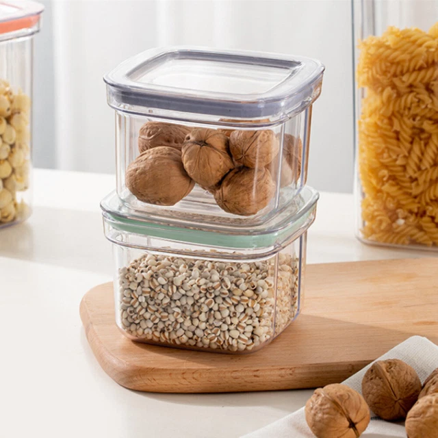 Contenitore Per Riso In Vetro E Bambù Ermetico 5L/8L – Dispenser Per Cereali Con Misurino, Antiumido E Antitarme