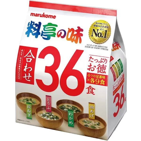 Marukome instant delicious miso soup healthy soybean 36PCS from JAPAN