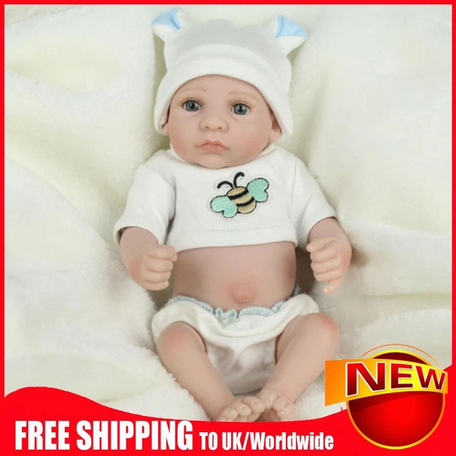 28cm Soft Reborn Doll 3D Skin Realistic Baby Doll Newborn Baby Doll Appease Toys