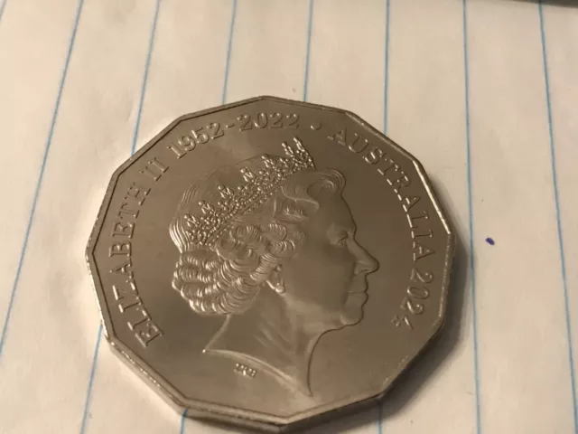 2024 50cent coin the last queen coin released  as pictured