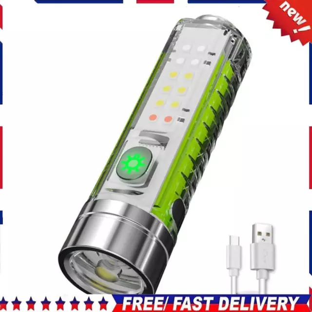 Multifunctional Mini Flashlight Keychain Light for Daily Lighting Money Detector