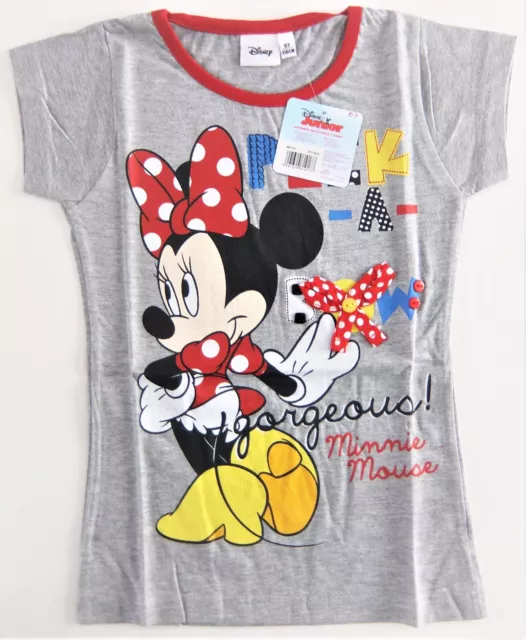 *T-shirt Minnie gris pour enfant / fille - TAILLE 6 ans