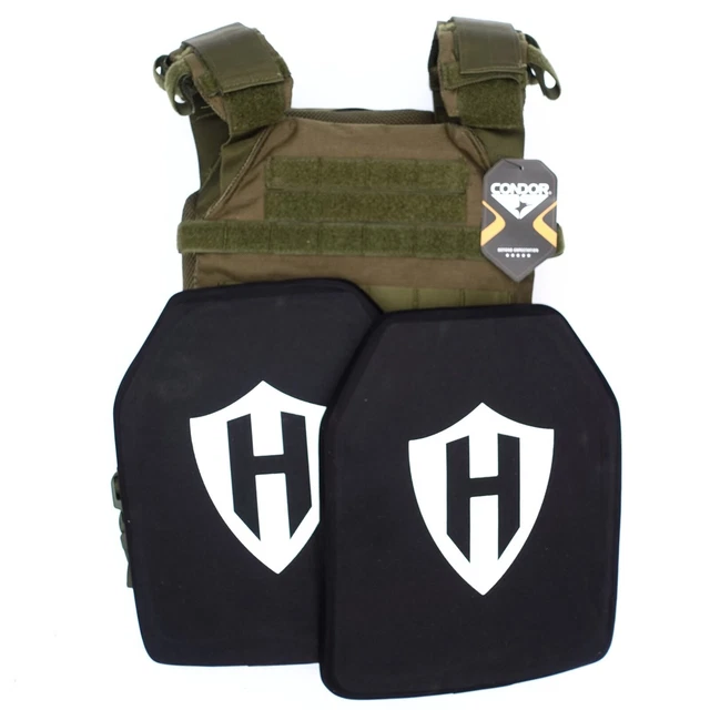 LEVEL 3+ BODY Armor bullet proof kit Condor carrier 2x ballistic