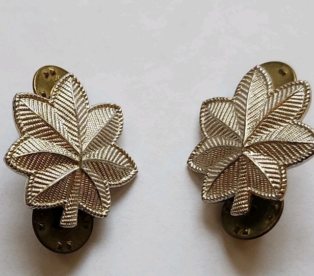 AUTHENTIC US ARMY USAF Lieutenant Colonel Rank Insignia Pin Pair ...