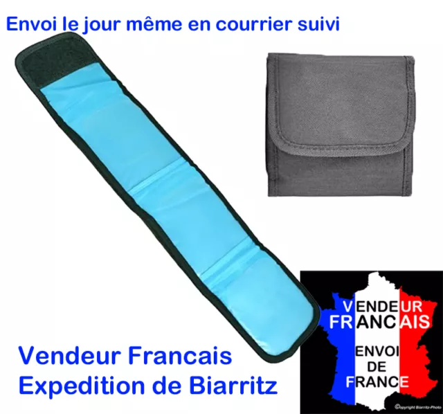 ETUI POCHETTE DE RANGEMENT ECONOMIQUE POUR 3 FILTRES  -  77 mm