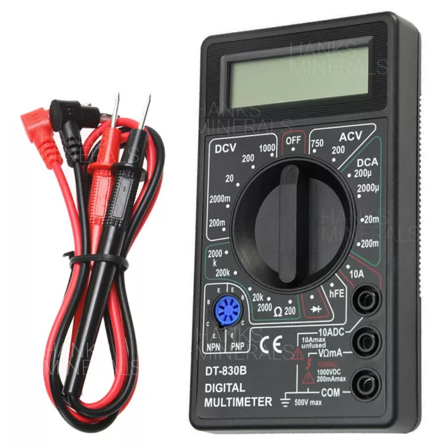 Digital Multimeter 7-Function AC DC Voltage Volt 10 Amp Resistance Ohm Meter