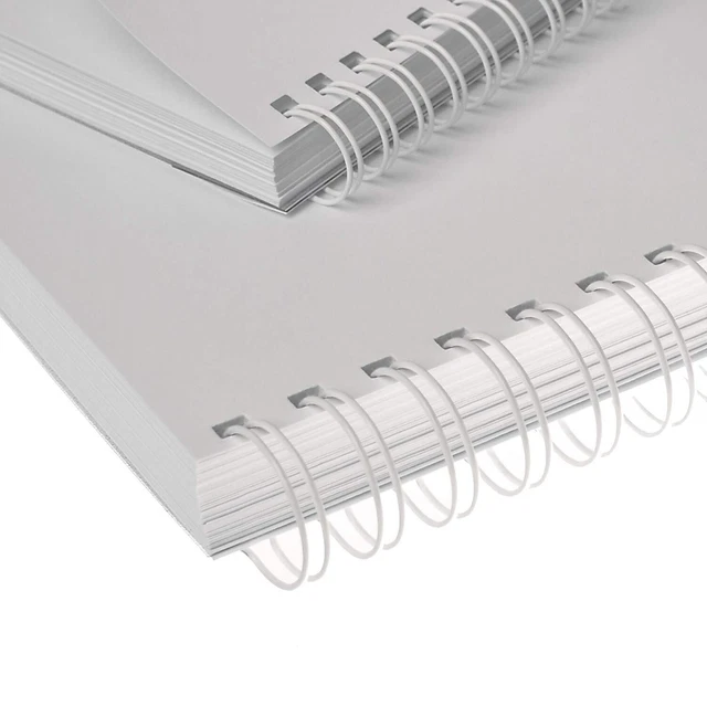 Renz 320950023 9.5 mm Ring Wire Cut Element - White. 2:1 pitch. A4. 100 wires pe