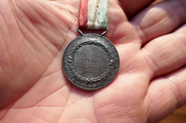 Ww2 Medaglia Croce Rossa Italiana Scuola Infermiere Nominativa Napoli 1941