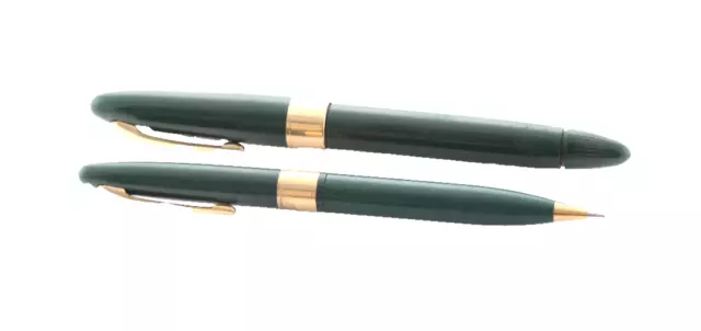 Sheaffer's Fountain Pen & Pencil Set 14K Green