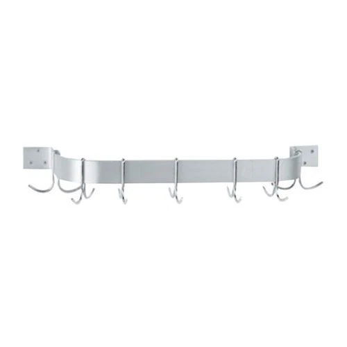 CenPro Stainless Steel Single-Line Pot Rack, Wall-Mounted, 24" Long