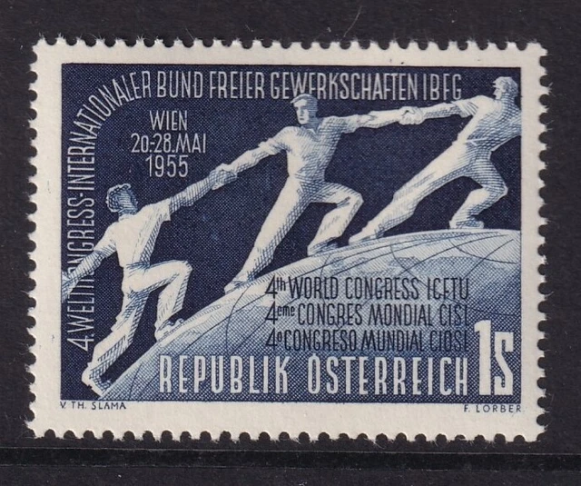 Österreich 1955 " Weltkonkreß  ", postfrisch, makellos, ANK 1027