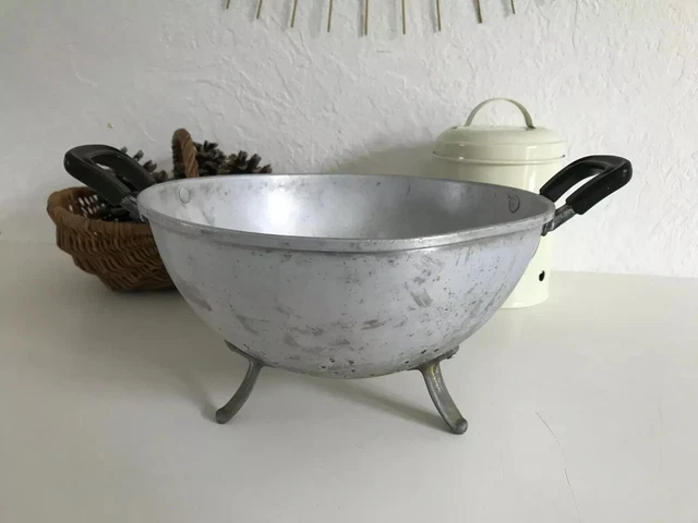 Vieux Entonnoir En Aluminium Vintage - Authentique - Déco Cuisine Rétro