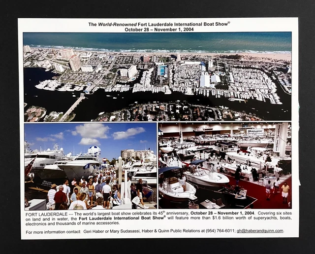 2004 Fort Lauderdale FL International Boat Show Yacht Superyachts Press Photo