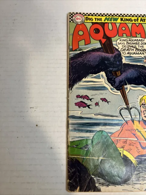 Aquaman #28 -  Hail Aquababy, New King of Atlantis! DC 1966 2