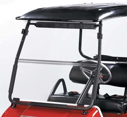 Club Car DS (2000.5-Up) Clear Impact Modified Fold Down Golf Cart Windshield