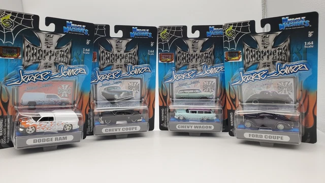 2004 Muscle Machines Lot of (4) West Coast Choppers Black JESSE JAMES 1:64