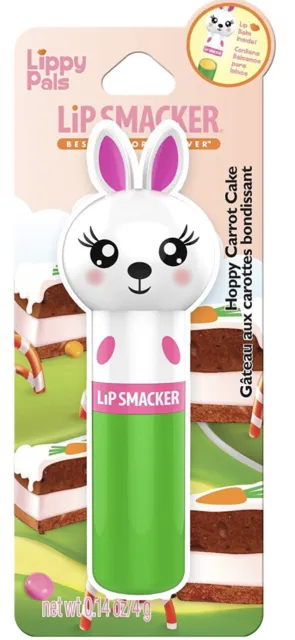 Lip Smacker Lippy Pal Bunny Rabbit Flavored Lip Balm Hoppy Carrot Cake Clear Mat