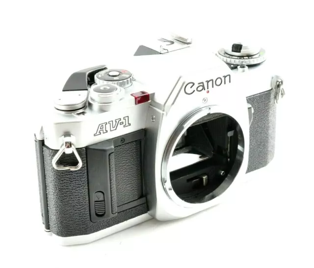 CANON AV-1 av-1 silver with NFD 50mm 1:1.8 Lens 35mm SLR FILM CAMERA /Near Mint 2