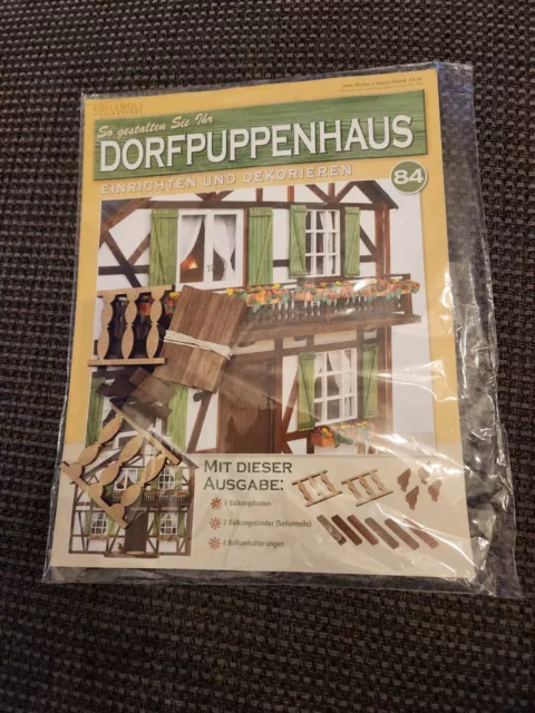 DORFPUPPENHAUS Ausgabe 84 - Material Balkon  1:12 in OVP