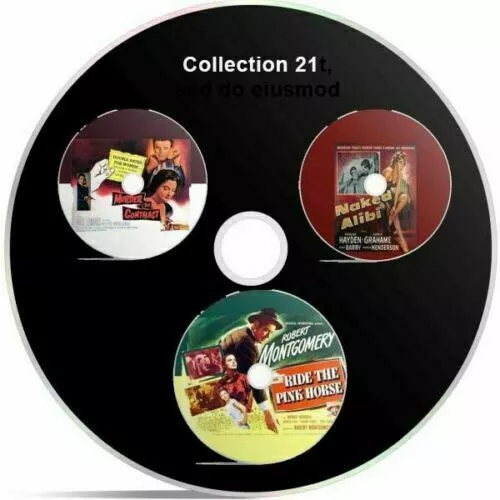 3 Film Noir Collection (21) Public Domain Films Supplied On DVD Free Postage