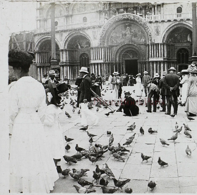 Italien Venedig Platz Wohl Markusplatz Foto Stereo Platte De Verre VR1