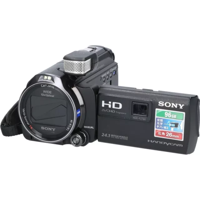 SONY HDR-PJ790V HANDYCAM Full HD Camcorder Black Used from Japan