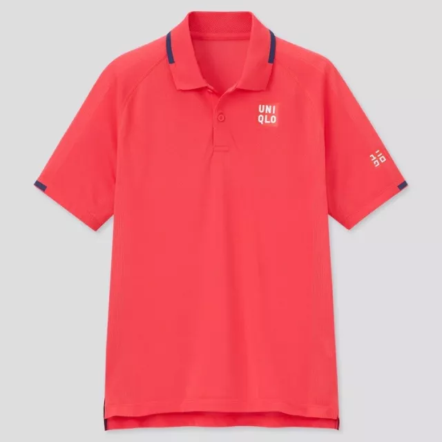 Uniqlo Size Large Roger Federer Tennis Polo Shirt BNWT French Open Red 2021 New