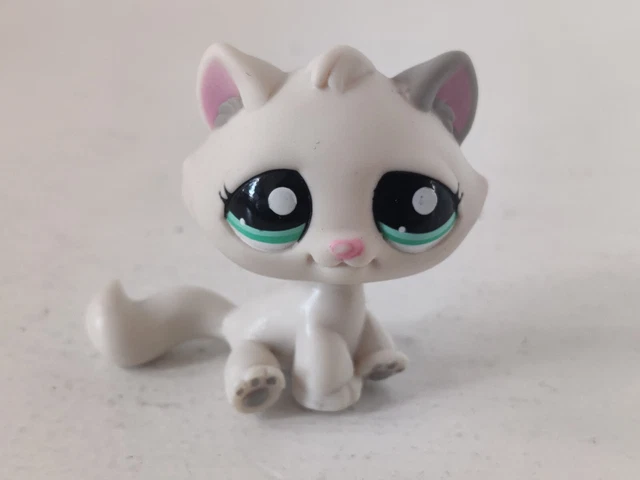 Hasbro Littlest Pet Shop LPS #2079 BonBon Cat Kitten Factory Error No Tuft Paint