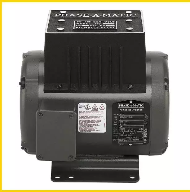 R-1  1 Hp - 220 Vac - Phase-A-Matic Rotary Phase Converter