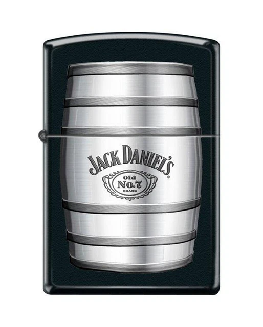 Zippo 71675 Jack Daniels Barrel of Whiskey Black Matte Lighter