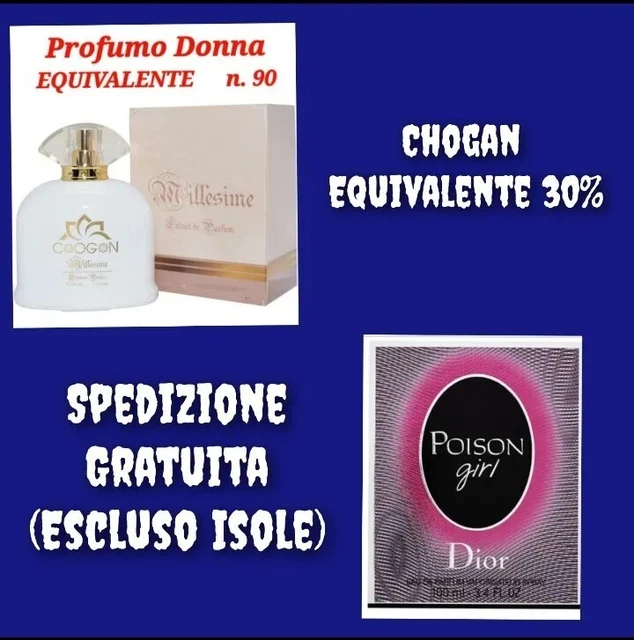 PROFUMO CHOGAN DONNA N 90 equivalenza Essenza 30 100 ml EUR 29
