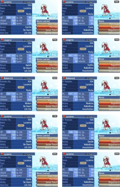 Midnight Lycanroc European Events Collection Pokemon Sun & Moon Sole & Luna