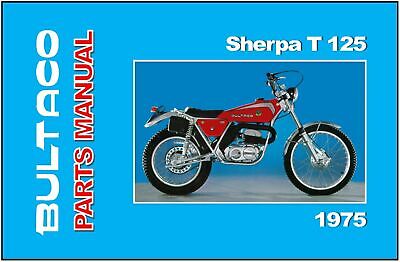 1T80 MOTORCYCLE PARTS MANUAL 80A & 80I MODELS 80N 1971  BUTACO SHEPRA T 