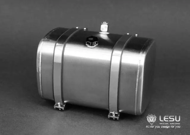 LESU 1PC Metal Hydraulic Tank B 1/14 RC for Tamiya Dumper Tractor Truck 85MM Car