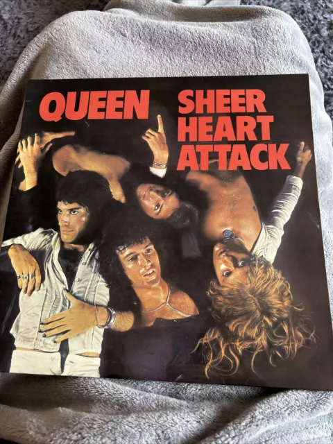 Queen - Sheer Heart Attack Vinyl LP Album 12" Record 1974 3U/4U EMC3061 NM/EX