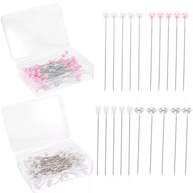 4 Sets Straight & Ball Head Sewing Pins for Quilting & Sewing Projects-GV