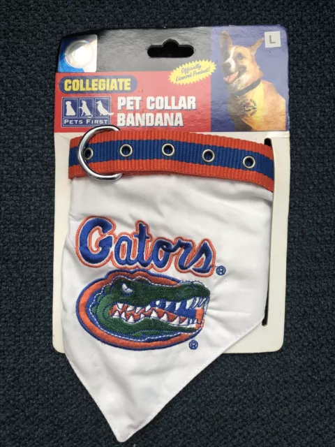 Pet First L Collegiate Bandana Pet Collar  Florida Gators University Of Florida