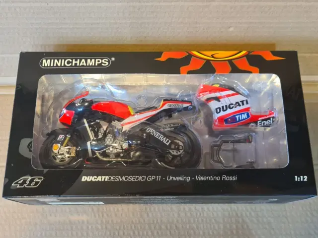 Ducati Desmosedici GP11 Unveiling 2011 Valentino Rossi MotoGP Minichamps 1:12