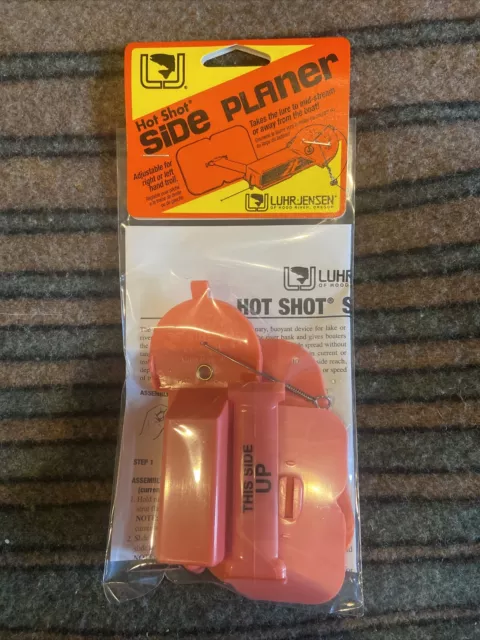 Luhr Jensen Hot Shot Adjustable Side Planer Pink Cast Trolling Left or Right NEW