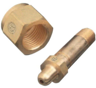 Regulator Inlet Nuts, Corrosive Gases, Stainless Steel, Cga-330 Western