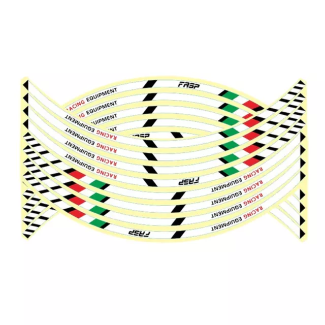 Autocollant de jante de moto style course pour jantes de 17 pouces Italie