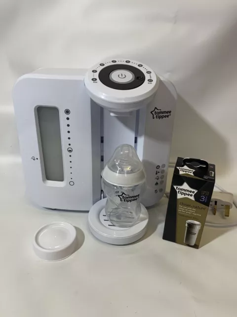 Tommee Tippee Perfect Prep Machine Baby Feeding Warm Bottles Filter USED TWICE