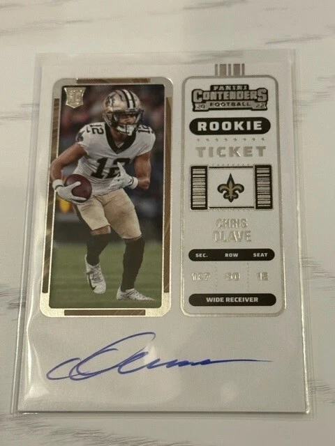 CHRIS OLAVE 2022 Panini Optic Contenders Rookie Ticket RC Auto! On Card Auto!!
